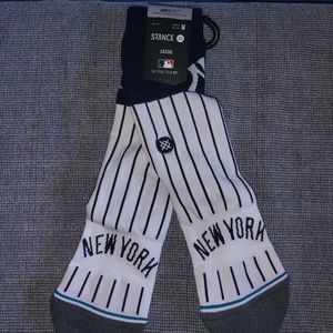 NEW Stance MLB New York Yankees NY Infiknit Socks Size M Men 6-8.8 Women 8-10